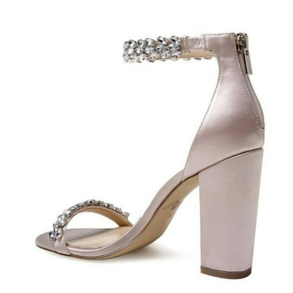 Jewel Badgley Mischka Mayra Evening Sandals Champagne 9 - Picture 4 of 8